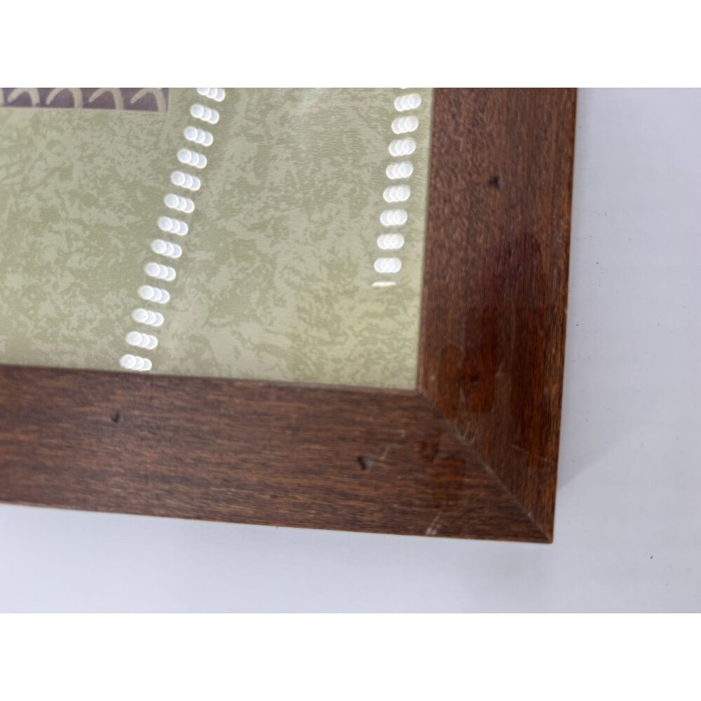Vintage Dark‎ Wood Smooth Frame 9 1/2" Square